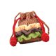 thumbnail image 5 of Bolso de hombro de crochet hecho a mano con forma de hamburguesa Pequeño, 5 of 9