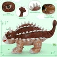 thumbnail image 5 of Tezituor 5Pcs Realistic Dinosaur Stuffed Animals Giant 21.6" Ankylosaurus Plush with 4 Babies Plush Toy, 5 of 7