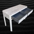 thumbnail image 4 of FUSION Floral Bone Inlay Console Grey Ready to Ship, 4 of 5