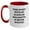 White/Red, variant on Alaskan Malamute Dog Lovers Funny Coffee Mugs Gifts from Friends for Birthday Inspiration - Time Spent with My Alaskan Malamute is Never Wasted, Two Tone Coffee Mug for Men, Women, Family, Friends