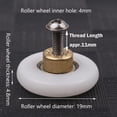 thumbnail image 5 of Shower Door Roller Wheel Replacement, Bearing Component Ensures Stable Quality & Long Service Life, Smooth Quiet Operation For Bathroom Glass Sliding Doors (4PCS), 5 of 5