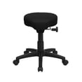thumbnail image 4 of Flash Furniture Utility Stool with Saddle Seat, Black, 4 of 5