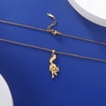 thumbnail image 2 of EUEAVAN Gold Raccoon Pendant Necklace Stainless Steel Jewelry, 2 of 6