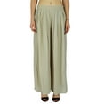 thumbnail image 3 of Bimba Pantalon Long Évasé Large Jambe Plissée Style Jupe pour Femmes, 3 of 6