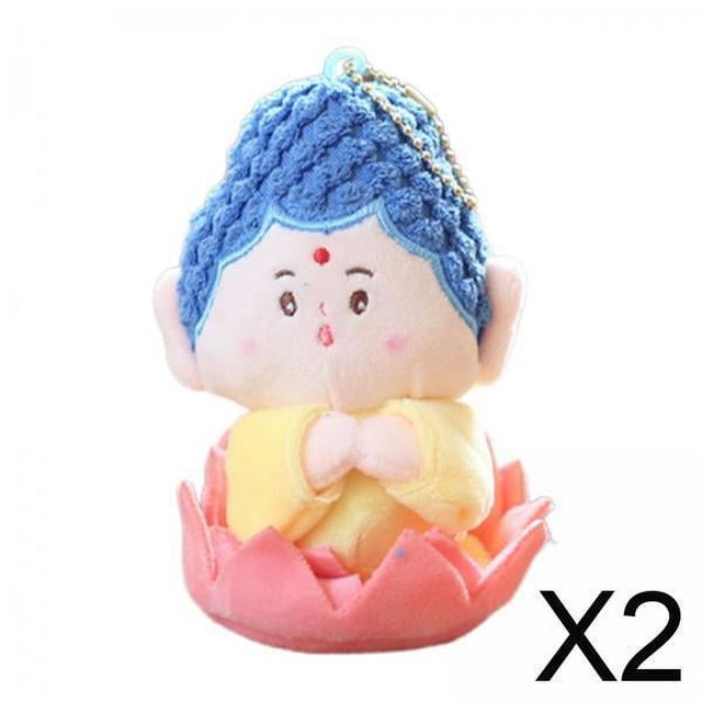 2 Mochilas De Peluche Con Colgante De La De Dibujos Animados Para Niños, Hombres, Mujeres Y Niños, Buda