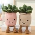 thumbnail image 4 of Gwong Juguete Suculenta peluche de juguete Smile Molde Molde Plantas suaves Almohada Casa Decoraciones Gwong 30008367, 4 of 7