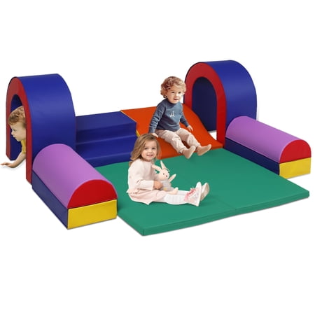 AILEEKISS 10-Piece Foam Climber for Toddlers Indoor Modular Soft Climbing Toy for Children Green