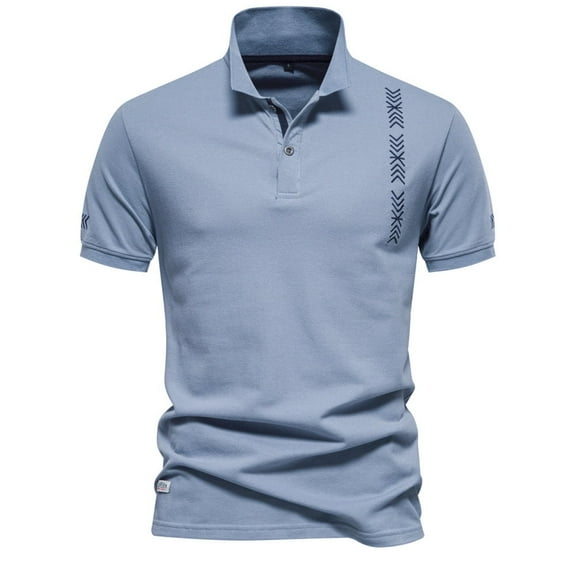 Men's Polo Shirts Casual Slim Pullover Short Sleeve Cotton Collared Classic Golf Shirts Summer Fashion Tops