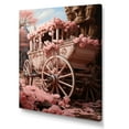 thumbnail image 2 of Designart "Pink Carriage Of Romance" Old American Cart Canvas Wall Art, 2 of 7
