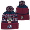 thumbnail image 3 of Childrens Colorado Avalanche Puck Pattern Cuffed Knit Hat - Size Boys, 3 of 4