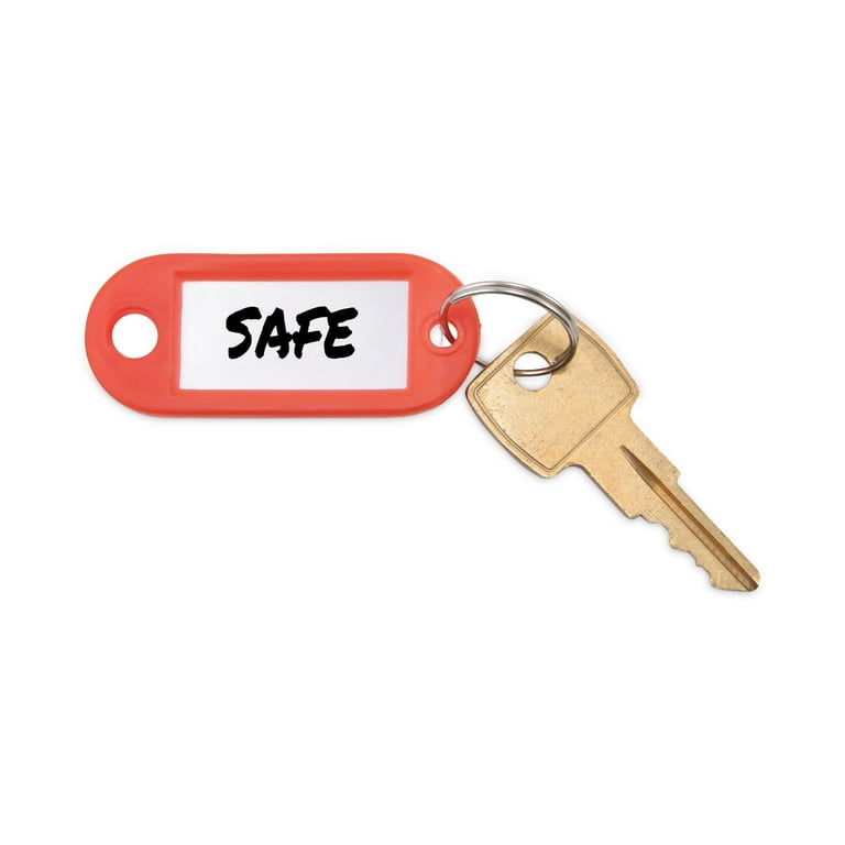 Key Tags Label Window, 0.88 x 0.19 x 2, Red, 6/Pack Key Tags Label Window, 0.88 x 0.19 x 2, Red, 6/Pack