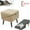 Khaki Plush, variant on Split Ottoman Dog Ramp, Dogs Ramp and Ottoman for Large and Small Dogs, Dog Chair with Ramps for Bed, Lightweight Pet Steps to Get on Bed Couch (Khaki Plush)