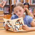 thumbnail image 6 of Ckdifva Cute Penguins Gifts A5 Ring Binder Notebook Journey Note Diary College Ruled Study 60 Pages, 6 of 8