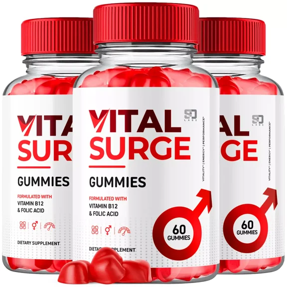 Vital Surge Gummies for Men Advanced Formula Supplement 3 Pack