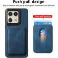 thumbnail image 4 of Magnetic Slim Fit Case for Motorola Edge 50 Ultra/Moto X50 Ultra with Detachable Credit Card Holder Slot, Scratch Resistant Ultra-Thin Case for Motorola Edge 50 Ultra. TCK-Retro Blue, 4 of 13