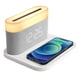thumbnail image 1 of Carga inalámbrica tres en uno, cargador de teléfono móvil, escritorio en casa, lámpara de mesa pequeña, reloj, luz nocturna, carga inalámbrica, reloj despertador digital con carga inalámbrica 15W, 1 of 8