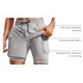 thumbnail image 4 of Shorts CRZ YOGA 2 en 1 con Forro, Secado Rápido y Bolsillos Talla M, 4 of 5