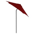 thumbnail image 2 of Astella 92.5" Brick Solid Print Hexagon Market Patio Umbrella, 2 of 7