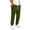 16# ArmyGreen, variant on Mens Corduroy Jogger Pants Elastic Drawstring Waist Jogging Trousers Multi Pockets Casual Pants