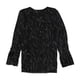 thumbnail image 2 of Alfani Blusa plisada para mujer, negro, extragrande, 2 of 2
