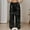 Black, variant on Women's Sequin Sparkle Pants Elastic Waist Wide Leg Trousers (Black XXL)