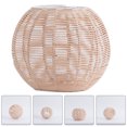 thumbnail image 4 of Shisuyan Handwoven Rattan Lamp Cover for Ceiling Light Chandelier Brown Indoor Use Small Size, 4 of 8
