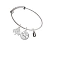 thumbnail image 2 of Delight Jewelry Silvertone Black Number - 0 Silvertone Let Things Go Tree Charm Bangle Bracelet, 2 of 4