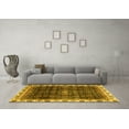 thumbnail image 3 of Ahgly Company Indoor Rectangle Abstract Yellow Modern Area Rugs, 7' x 10', 3 of 4