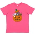 thumbnail image 3 of Inktastic Halloween Kitties in Pumpkin Youth T-Shirt, 3 of 5
