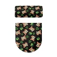 thumbnail image 5 of HELLHERO Clover Lucky Hat Design Polyester Toilet Lid Covers Set for Modern Bathrooms Thankful Fall Toilet Covers Set with Soft Pack of 2, 5 of 8