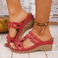 thumbnail image 2 of DAFEI Sandales d'Été pour Femmes Chaussures d'Été pour Dames Pantoufles Compensées pour Femmes Sandales Bohèmes Chaussures de Mode Sandales Habillées pour Femmes, 2 of 7