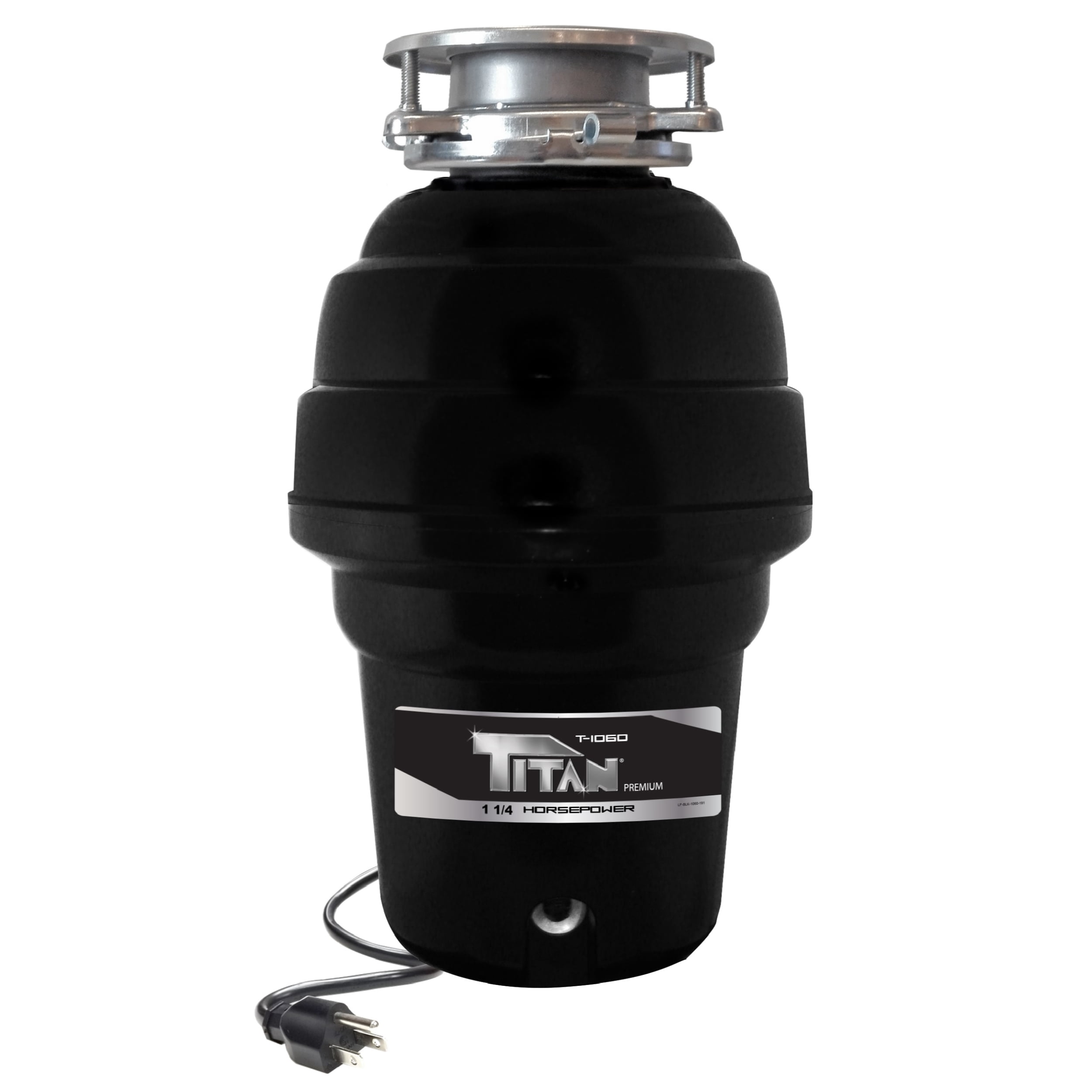 Titan 1 1/4 HP Premium Garbage Disposal with Power Cord 10USTN10603B