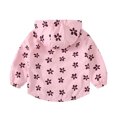 thumbnail image 4 of IROINNID Rain Jacket for Toddler Double Zipper Printed Zip Up Jackets Windbreaker Boys' And Girls' Casual Coat,Pink, 4 of 9