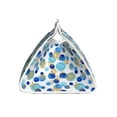 thumbnail image 3 of Lsque Golden Blue Snowflakes Printed Long Tissue Box Cover Holder, Facial Paper Organizer Dispenser,Triangle with Bottom Belt, PVC Leather Decorative Organizer, 3 of 9