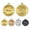 Gold, variant on Personalized Dog Tags and Cat Tags, Stainless Steel Pet Name ID Collar Tag, Both Sides Engraved, Easy to Read