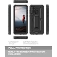 thumbnail image 2 of ArmadilloTek Vanguard Designed for Samsung Galaxy A21 Case Military Grade Full-Body Rugged with Built-in Screen Protector and Kickstand - Black, 2 of 5