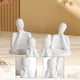 thumbnail image 5 of Figuras familiares con pensamiento, escultura , decoración de escritorio, estatua para el Día de Valentín, dormitorio, entrada, armario,, 5 of 9
