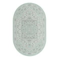 thumbnail image 3 of Unique Loom Whitney Collection Area Rug - Milano (5' x 8' Oval Mint/Ivory), 3 of 6
