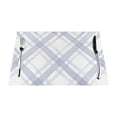 thumbnail image 1 of YFYANG Washable Heat-Resistant Placemats, 70% PVC/30% Polyester, Violet Check Watercolor Pattern Kitchen Table Mat, 12" x 18" 1 Pcs, 1 of 6