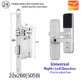 thumbnail image 2 of X5 Biometric Fingerprint Security Intelligent Tuya Smart APP Password Electronic Door Lock Built-in Eight Language Voices ,Smart and Convenient, 2 of 6