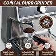 thumbnail image 4 of Espresso Machine with Grinder, Milk Frother Wand, 1450W, 20 Bar Professional Espresso Maker with Barista Kit, 2.8L Water Tank for Cappuccinos or Macchiatos, 4 of 7