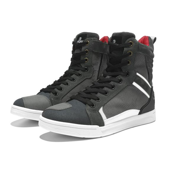 Botas de moto BORLENI Street Riding, para hombre, color gris 8
