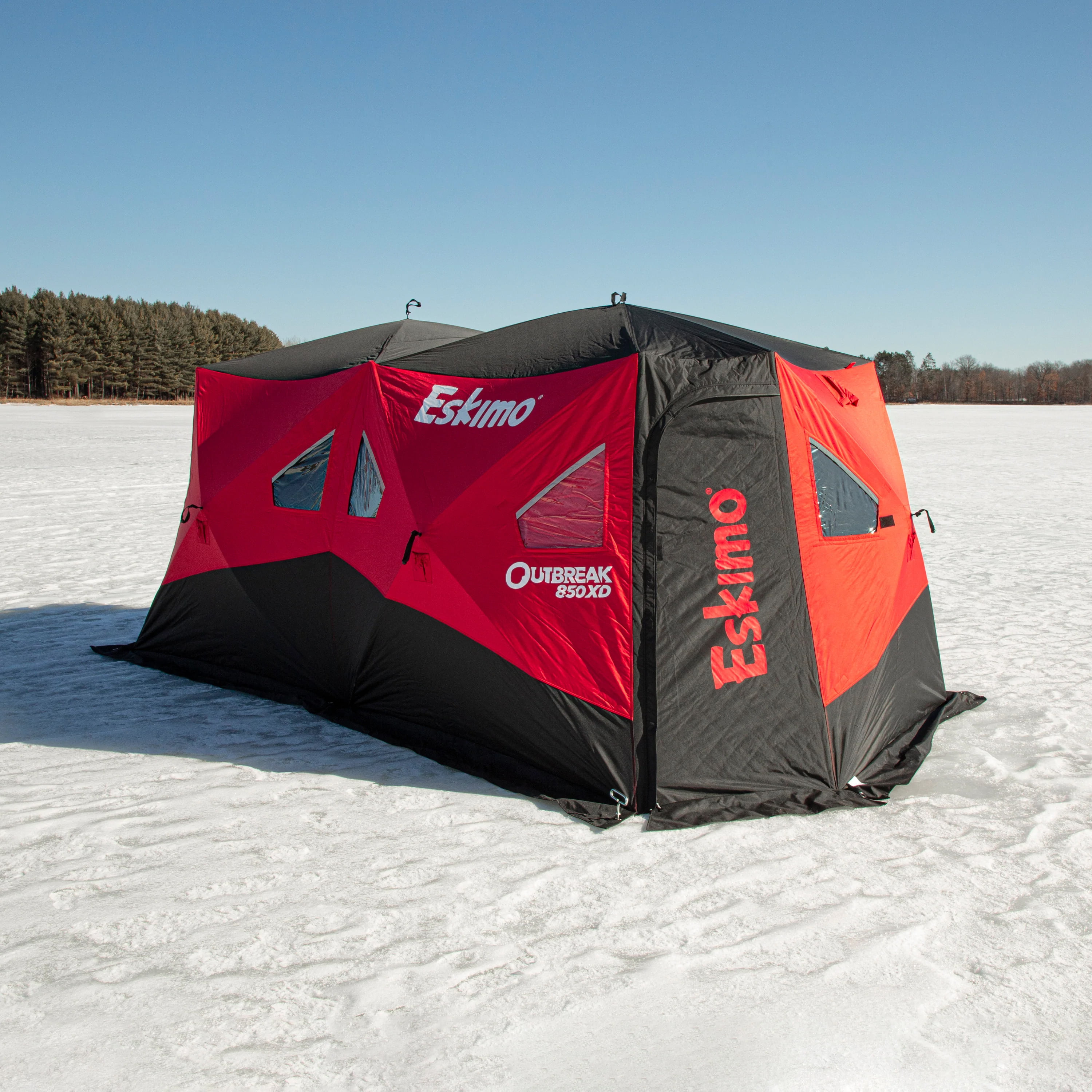 Eskimo Outbreak™ 850XD, Pop-Up Portable Shelter, Insulated, Red