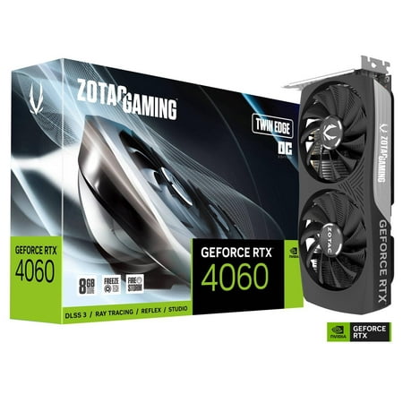 ZOTAC - GeForce RTX 4060 8GB Twin Edge OC PCI Express 4.0 Graphics Card - Black