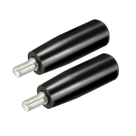 2 Pcs Revolving Handwheel Machinery Handle M8 Male Threaded Stem