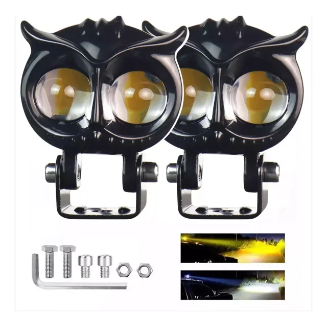 Un Par Luces Led Para Faros Motos Luz Auxiliares Lupa Autos