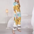 thumbnail image 3 of Salouo Cute Dog In Bathtub1 Pattern Women's Pajamas Set Long Sleeve Button Down Sleepwear Soft Pj Lounge Sets for women 2 Piece Pjs Set with Long Pants-Small, 3 of 7
