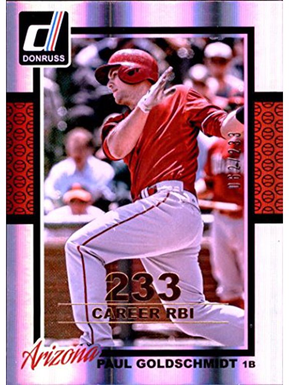 2014 Donruss Stat Line Career #127 Paul Goldschmidt /233 MLB Baseball Trading Card