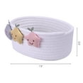 thumbnail image 2 of Unique Bargains Woven Storage Basket Star Shelf Closet Storage Bin for Entryway Desk White, 2 of 6