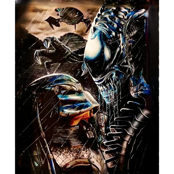 Full Round Drills Horror Characters Diamond Painting Kit DIY Cross Stitch Rhinestone Mosaic Home Decoration Gift